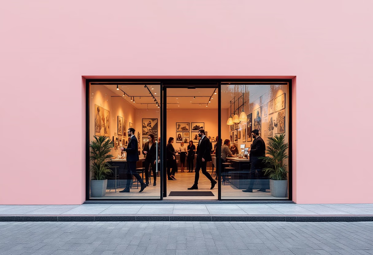 Tattoo studio entrance